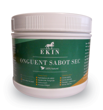 EKIN Onguent Sabot Sec pour chevaux - Produit 100% naturel - EKIN